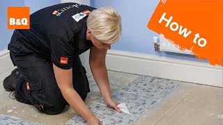 How to lay vinyl tiles amp carpet tiles part 2 laying the tiles [upl. by Yerac634]