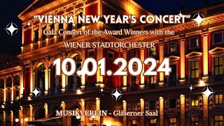 Vienna New Year´s Concert  Gala Concert with the Wiener Stadtorchester [upl. by Minetta450]