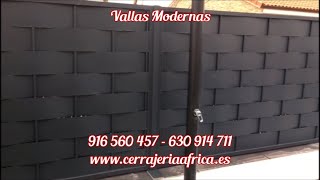 Modernas vallas metálicas para casas  Rejas para chalets  Puertas exteriores a buen precio [upl. by Chappell]