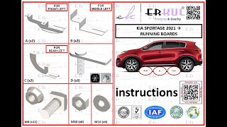 kia sportage 2021 running boards installation  yan basamak montajı [upl. by Anaz]