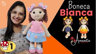 ∙∘○ amigurumi ○∘∙ Boneca Bianca sem costura » 14 [upl. by Asilim]