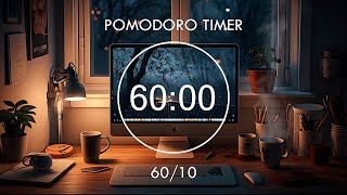 6010 Pomodoro Timer 🕊️ Relaxing Lofi Deep Focus Pomodoro Timer Stay Motivated 💻 Focus Station [upl. by Enilrem325]