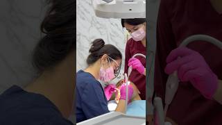 Tish davolash jarayoni🦷✨ dentist стоматология dentalclinic bestdentalclinic eurodentalclinic [upl. by Ehtiaf115]