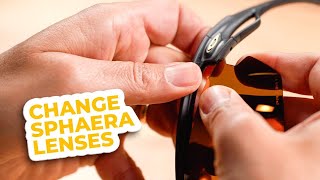 How to Change Oakley Sphaera Lenses  SportRx [upl. by Gladis204]