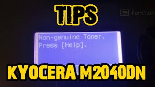 non genuine toner kyocera m2040dn [upl. by Joacimah]