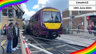 Lincoln High Street Level Crossing 10062024 [upl. by Animas]