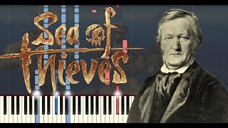 Ride of the Valkyries Sea Shanty from quotSea of Thievesquot  Synthesia Piano Tutorial  MIDI  SHEETS [upl. by Pironi]