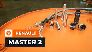 BremssattelReparatursatz und Bremsschläuche bei RENAULT MASTER 2 Kastenwagen einbauen AUTODOC [upl. by Chere98]