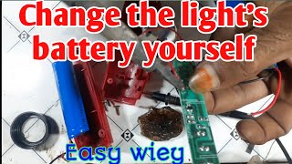 How do you change the batterie in a torch flashlight Replace battery small LED Torch Light Ripear [upl. by Scholz]