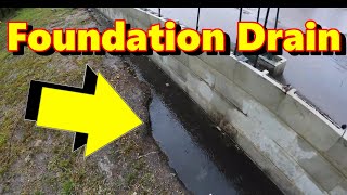 New Build Needs Foundation Drain  Footer Pipe is a MUST for Dry Floors [upl. by Notsae]