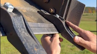 Installing Teeth on a Skid Steer Bucket [upl. by Luben]