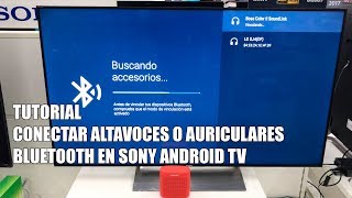 Conectar Altavoces Bluetooth a una Sony Android TV y hacer Sonar los Altavoces de la TV a la vez [upl. by Heathcote]