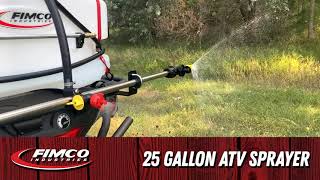 FIMCO  25 Gallon ATV Sprayer 3 Nozzle Boomless [upl. by Drofnelg]