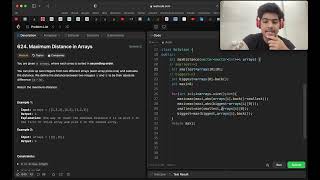 Leetcode 624 Maximum Distance in Arrays  CPPInterview Problem [upl. by Rahmann]