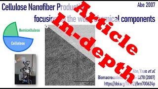 ARTICLE 2007 Cellulose Nanofiber Production focusing on the wood chemical components [upl. by Eycats115]