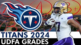 Tennessee Titans UDFA Grades Grading The Titans UDFA Signings Ft Dillon Johnson amp Jabari Small [upl. by Hollington]