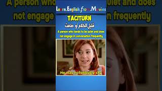 taciturn  قليل الكلام  صامت [upl. by Fellows]