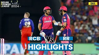 RCB vs RR Highlights Rajasthan Royals Won By 4 Wickets Against Royal Challengers Bengaluru [upl. by Dnaltiac]