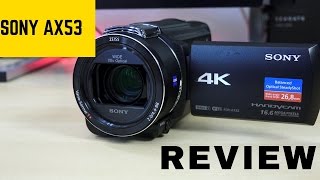 Sony FDR AX53 Handycam Perfect YouTube 4K Camera [upl. by Ailev]