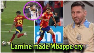 A surprising comment from Messi on Lamine Yamals goal against France and Mbappes collapse [upl. by Sigmund]