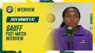 Gauff Round 1 postmatch interview  RolandGarros 2024 [upl. by Teena]