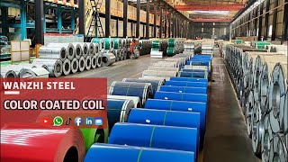 The most interesting PPGI Coil Production Line Packing Process  Wanzhi Steel [upl. by Terle]