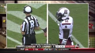 2013 USC vs UCF  Brison Williams Personal Foul Targeting [upl. by Domineca]