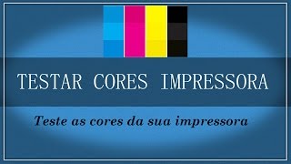 Testar cores impressoras epsonLimpeza de cabecote [upl. by Atteras]