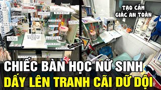 Nữ sinh thiết kế chiếc bàn học TẠO CẢM GIÁC AN TOÀN nhưng khiến dân mạng nổ ra TRANH CÃI  TÁM TV [upl. by Idnib]