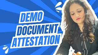 Demo document Attestation  documents attest kaise karna hai [upl. by Lemyt]