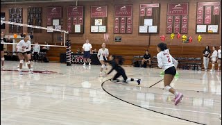 Sienna Rivera 3 Carondelet Vs California  High School Frosh Volleyball [upl. by Lowndes]