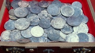 Unbelievable Discovery Massive Silver Treasure Unearthed While Metal Detecting [upl. by Zeni]