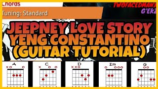 Yeng Constantino  Jeepney Love Story Guitar Tutorial [upl. by Nuahsal625]