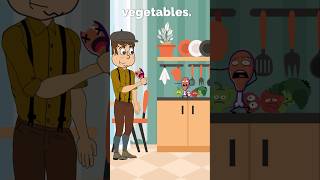 EAT YOUR VEGETABLES Animation Meme shorts memes [upl. by Paley142]