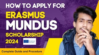 Erasmus Mundus Scholarship 2024  Study in abroad  Work Visa in Europe [upl. by Gally]