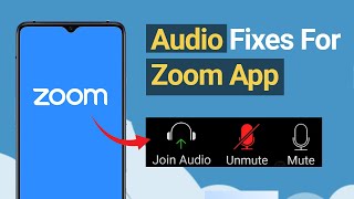 How To Fix Zoom Audio Issue on Android  Fixed Audio Problem on Zoom Call [upl. by Saber169]