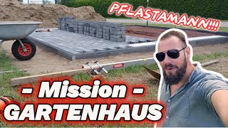 Pflastersteine verlegen für Anfänger  DIY Gartenhaus einfach selber bauen  So hab ich es geschafft [upl. by Rehprotsirhc447]