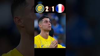 Al nassr 🆚️ Fracne 31Imaginary football penalty shootout highlights shorts ronaldo Mbappé [upl. by Bidle]