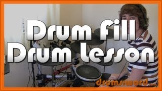 ★ Dont Look Back In Anger Oasis ★ Drum Lesson  How To Play Drum Fill Alan White [upl. by Melborn]