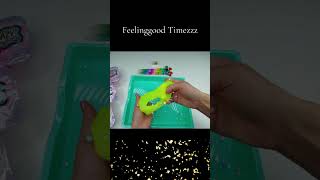 So Slime Sensations ASMR Mixin Kit Yellow Lime Slime 😁😁😁😁 Crazy Sensations asmr shortvideo [upl. by Chaworth]