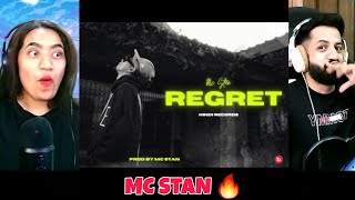 MC STAN  REGRET Official Video  INSAAN  2023  REACTION [upl. by Rubio]