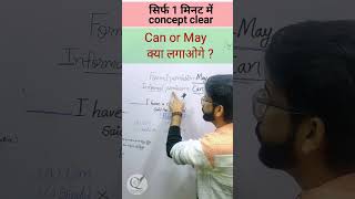 Exam में पुछा गया question Can या May shortsfeed englishgrammar learnenglish [upl. by Haley]