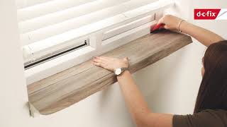 trashtotreasure Easy care window sill makeover with dcfix self adhesive film [upl. by Aleahc]