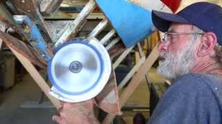 Part 3  Cutting the stem and keelson on a Herreshoff 12 12  Wooden boat building [upl. by Enelam]