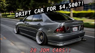 The TOP 20 BEST ALL TIME JDM Cars For Under 5k [upl. by Corina279]