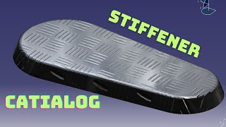 Stiffener  CATIA V5  CATIALOG [upl. by Sokim]