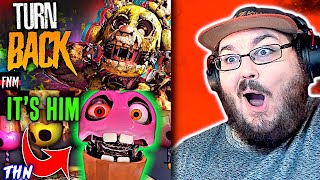 FNAF SONG quotTurn Backquot ANIMATED IV amp FNAF SONG quotBad Cupcakequot Official Animation FNAF REACTION [upl. by Hebe]