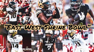 COLORADO FOOTBALL WITH 6 ACCEPTED INVITES TO THE EAST WEST SHRINE BOWL PLAYED AT ATampT STADIUM [upl. by Nosrak]