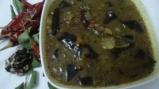 Palakkad Style Mulaku Varutha Puli  Red Chilly Tamarind Curry [upl. by Navillus]