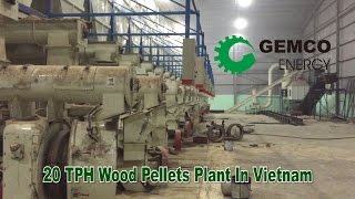 The largest wood pellet production line is completed by GEMCO in Vietnam [upl. by Atinrev302]